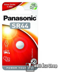 Panasonic óraelem (SR44, 1, 55V, ezüst-oxid) 1db/ csomag (SR-44L/1BP)