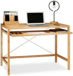 Bambusz Íróasztal és Számítógép Asztal