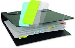3L oldaljelölő címke 12x40 mm vegyes neon színek 4x12 lap műanyag 48db / csomag 3L10512