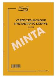 Veszélyes anyagok nyilvántartása D. E. 962