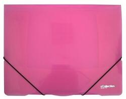 eCollection műanyag gumis mappa A4 sarokgumis pink 2-588