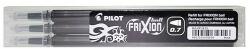 Pilot Frixion Ball Clicker tollhoz zseléstoll betét fekete törölhető 0, 5mm írásvastagság 3db/csg
