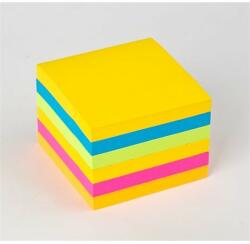 3M Post-it " Super Sticky" öntapadós jegyzettömb 76x76mm 6x90 lap színes kocka