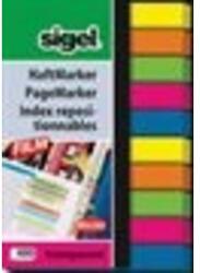 Sigel Micro jelölőcímke 6x50 mm vegyes szín 10x40 lap műanyag