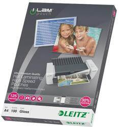 Leitz iLam lamináló fólia A4 125 micron gyors (hoszabb oldalán hegesztett) meleglamináló 74300002