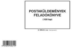 Postaküldemények feladó könyve A4 fekvő C. 7976-12/UJ