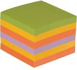 Öntapadós jegyzettömb 75x75mm 80 lap élénk kocka 6 tömb/csomag DARABÁR!