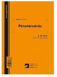 Pátria pénztárzárás A5 25x2+2 lap B. 22-26/V