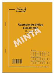 Üzemanyag-előleg elszámolás tömb, A5 25x2 lapos D. 12-53/V. r. sz