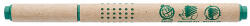 ICO Green D40 golyóstoll barna, papír alapanyagú, kupakos újrahasznosított 0, 8 mm kék írásszín