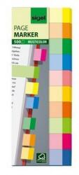 Sigel Multicolor papír oldaljelölő neon 15x50mm 10x50lap