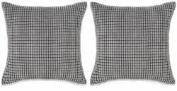 vidaXL Set perne decorative 2 buc. Velur 45 x 45 cm Gri (132900)
