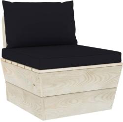 vidaXL Perne de canapea din paleți, 2 buc. , negru, material textil (315059)