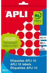 APLI LCA2740 16mm kézzel írható kör etikett címke piros 432 címke/csomag