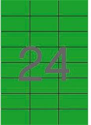 APLI 01594 70x37mm 3 pályás univerzális etikett zöld 24 címke/ív 20ív/csomag