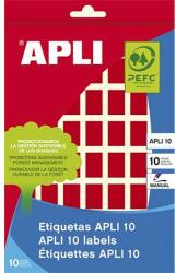 APLI LCA2752 12x18mm kézzel írható etikett címke kerekített sarkú piros 448 címke/csomag