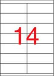APLI 1275/3138 105x40mm 2 pályás univerzális etikett 14 címke/ív 100ív/doboz