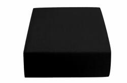  Cearsaf Jersey EXCLUSIVE cu elastic negru 200x220 cm
