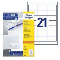 Avery-Zweckform 3670 64x36mm 3 pályás univerzális etikett 21 címke/ív 100ív/doboz