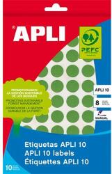 APLI LCA2741 16mm kézzel írható kör etikett címke zöld 432 címke/csomag