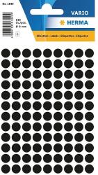 Herma 1849 fekete 8mm köretikett 540 címke / 5 ív / csomag