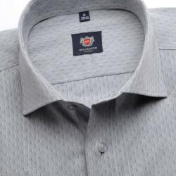 Willsoor pentru bărbați subțire potrivi tricouri Londra (înălțime 176-182) 6240 în gri culoare cu blând model
