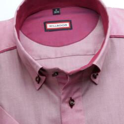 Willsoor pentru bărbați subțire potrivi tricouri (înălțime 176-182) 6629 în violet culoare cu scurt maneca
