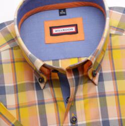 Willsoor pentru bărbați tricouri WR subțire potrivi cu scurt maneca cu albastru-galben zaruri (înălțime 176-1