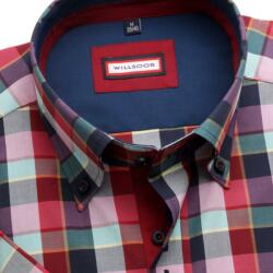 Willsoor pentru bărbați tricouri WR subțire potrivi cu scurt maneca în albastru culoare cu roșu kareem (înălț