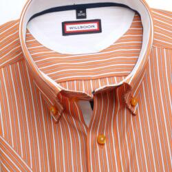 Willsoor pentru bărbați subțire potrivi tricouri (înălțime 176-182) 6270 cu bandă, guler pe butoni şi scurt m
