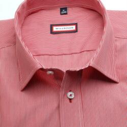 Willsoor pentru bărbați subțire potrivi tricouri (înălțime 188-194) 6722 în roșu culoare cu alb bandă