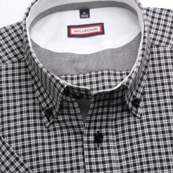 Willsoor pentru bărbați subțire potrivi tricouri (înălțime 176-182) 6619 cu scurt maneca şi alb-negru zaruri
