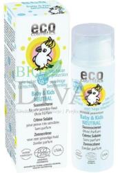 eco cosmetics Cremă bio protecție solară SPF 50+ bebe și copii fără parfum piele foarte sensibilă Eco Cosmetics 50-ml