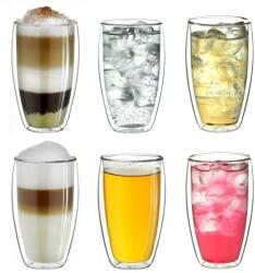 MPLCO Set 6 pahare Vivo, sticla borosilicata, pereti dubli, 350 ml Pahar