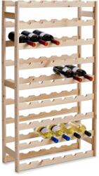 Zeller Suport sticle vin, lemn de pin, pentru 54 de sticle, 67, 5 x 25 x 118 cm