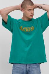 Levi's pamut póló zöld, nyomott mintás - zöld S - answear - 9 790 Ft