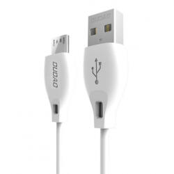 Dudao L4M kábel USB / Micro USB 2.4A 2m, fehér (L4M 2m white)