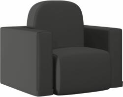 vidaXL Canapea pentru copii 2-în-1, negru, piele ecologică (325515) Canapea
