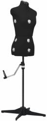 vidaXL Formă pentru rochie femeie reglabilă negru, dimensiune S 33-40 (288485)