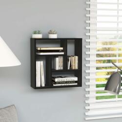 vidaXL Raft de perete, negru, 45, 1 x 16 x 45, 1 cm, PAL (802949) Raft
