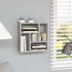 vidaXL Raft de perete, gri beton, 45, 1x16x45, 1 cm, PAL (802952) Raft