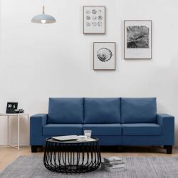 vidaXL Canapea cu 3 locuri, albastru, material textil (287124) Canapea
