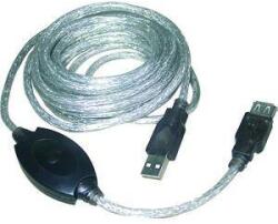 VCOM USB kábel 2.0 A apa - A anya 5, 0m VCOM hosszabbító Aktív CU-823 (M-000000008333)