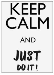 Atmosphera Createur D'interieur Tablou sticker Keep Calm, 30x40 cm