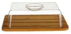 5Five Simply Smart Platou Fromage, bambus cu capac acril, 25 x 20 x 8 cm