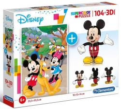 Clementoni Mickey Mouse 104 db-os + 3D modell (20157)