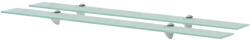 vidaXL Rafturi suspendate, 2 buc. , 100 x 20 cm, sticlă, 8 mm (3051525) Raft