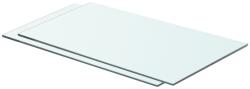 vidaXL Rafturi, 2 buc. , 60 x 30 cm, panouri sticlă transparentă (3051566) Raft