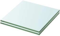 vidaXL Rafturi, 2 buc. , 20 x 15 cm, panouri sticlă transparentă (3051543) Raft