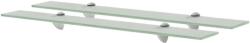 vidaXL Rafturi suspendate, 2 buc. , 70 x 20 cm, sticlă, 8 mm (3051538) Raft